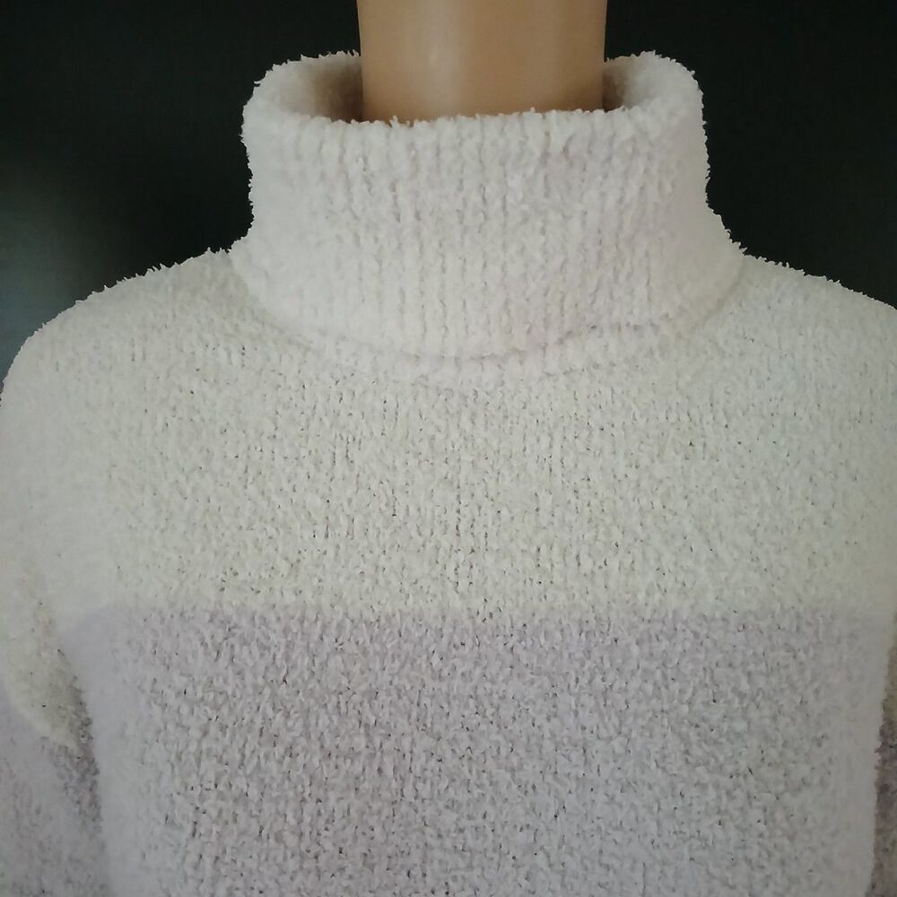 Pink Republic Women's Large Striped Turtleneck Sweater Soft Top Casual Workwear - Picture 5 of 10